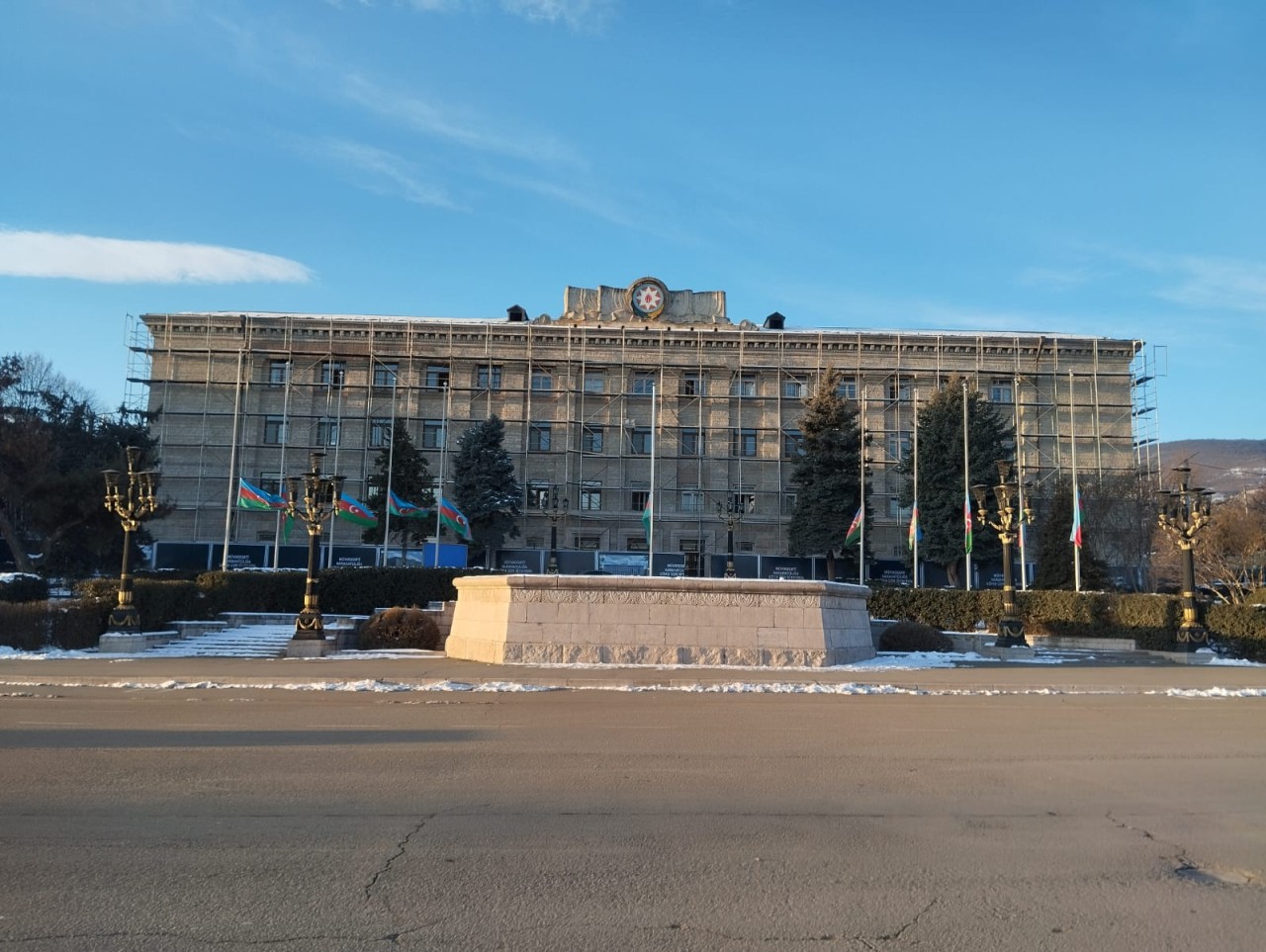 Xankəndi, Xocalı və Ağdərədə bayraqlar endirildi - FOTOLAR